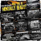 Apocalyptic Scenario Based Conversation Starter and Table Topics Cards - Perfect for Couples, Friends, Family, Ice Breaker, Deep Connections, Community and Team Building and more. Emergency